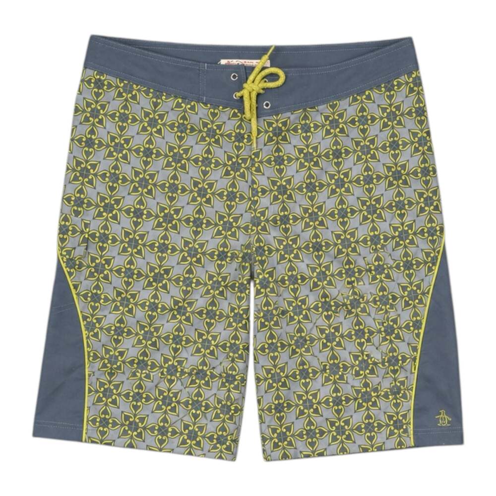 Original Penguin by Munsingwear Men's Size 34 Geometric Print Board Shorts